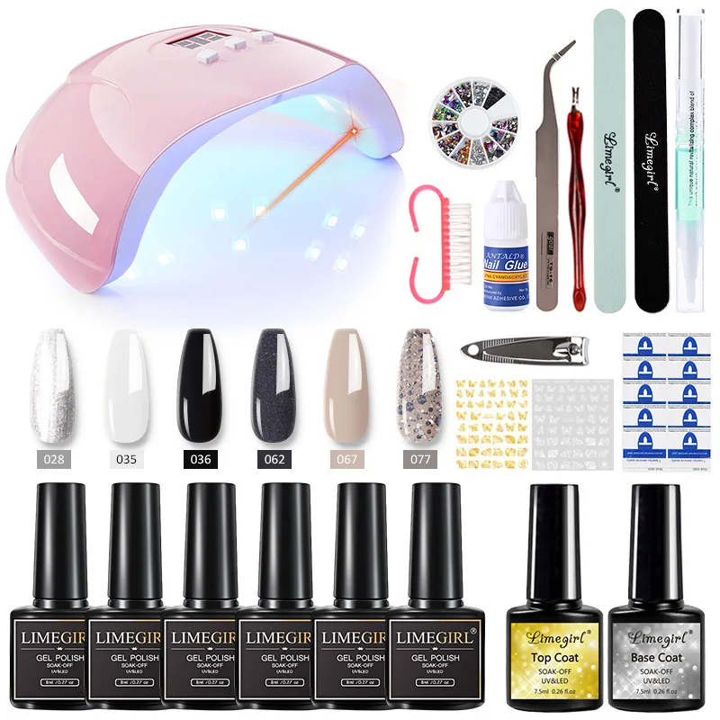 Nail Gel Kit With LED Nail Light Dryer Nail Drill Machine Nail Extension Gel Kit Quick Drying Hands Feet Nail Art Tool Wholesale 5