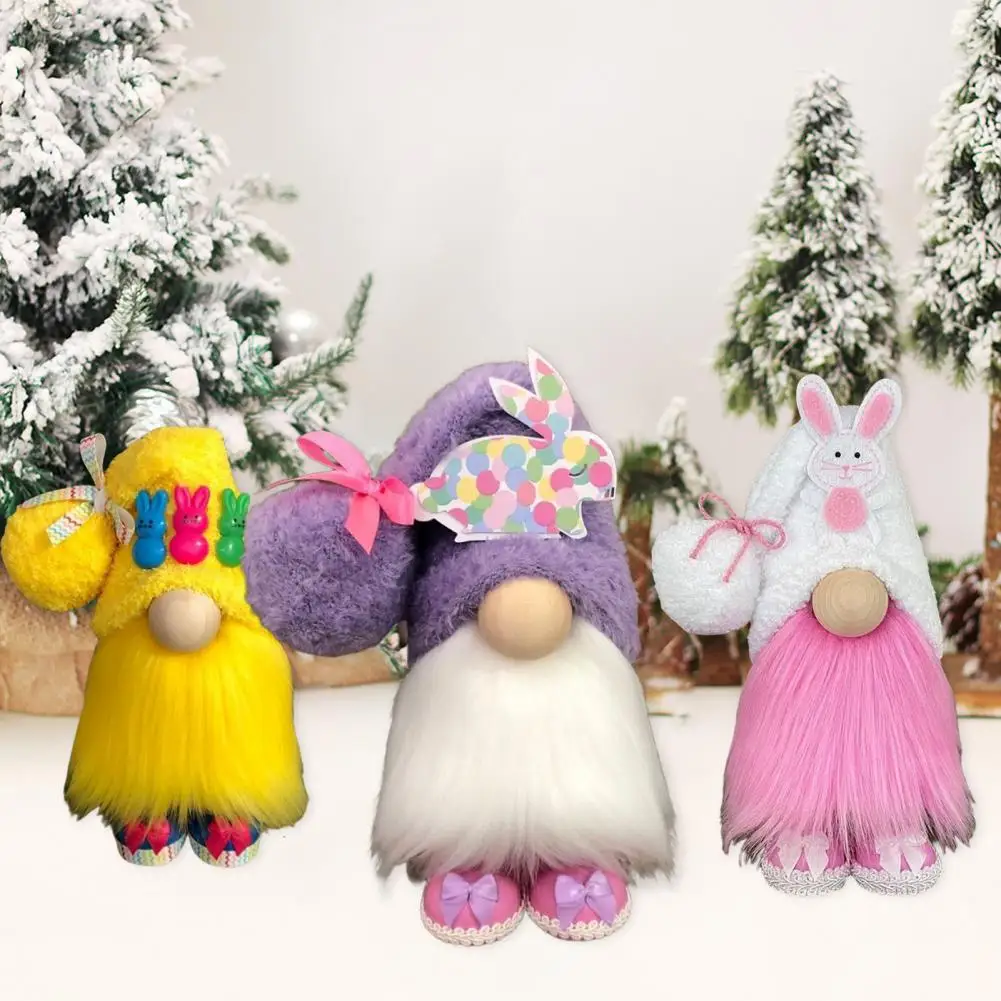 Faceless Gnome Toy Super Soft Big Nose Wear Resistant Stuffed Toy Dwarf Faceless Doll Easter Party Decoration Home Supplies