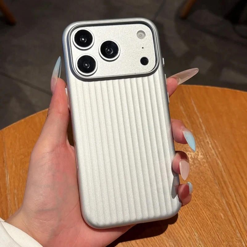 Matte Luggage Stripe Luxury Phone Case
