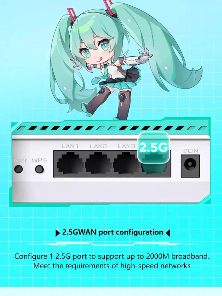 ASUS RE-BE57 Hatsune Miku Edition The Aimesh networking