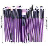 20Pcs Makeup Brush Set Eyeliner Brush Blending Brush Makeup Brushes for Cheeks Eye Cosmetic Foundation Brush 6