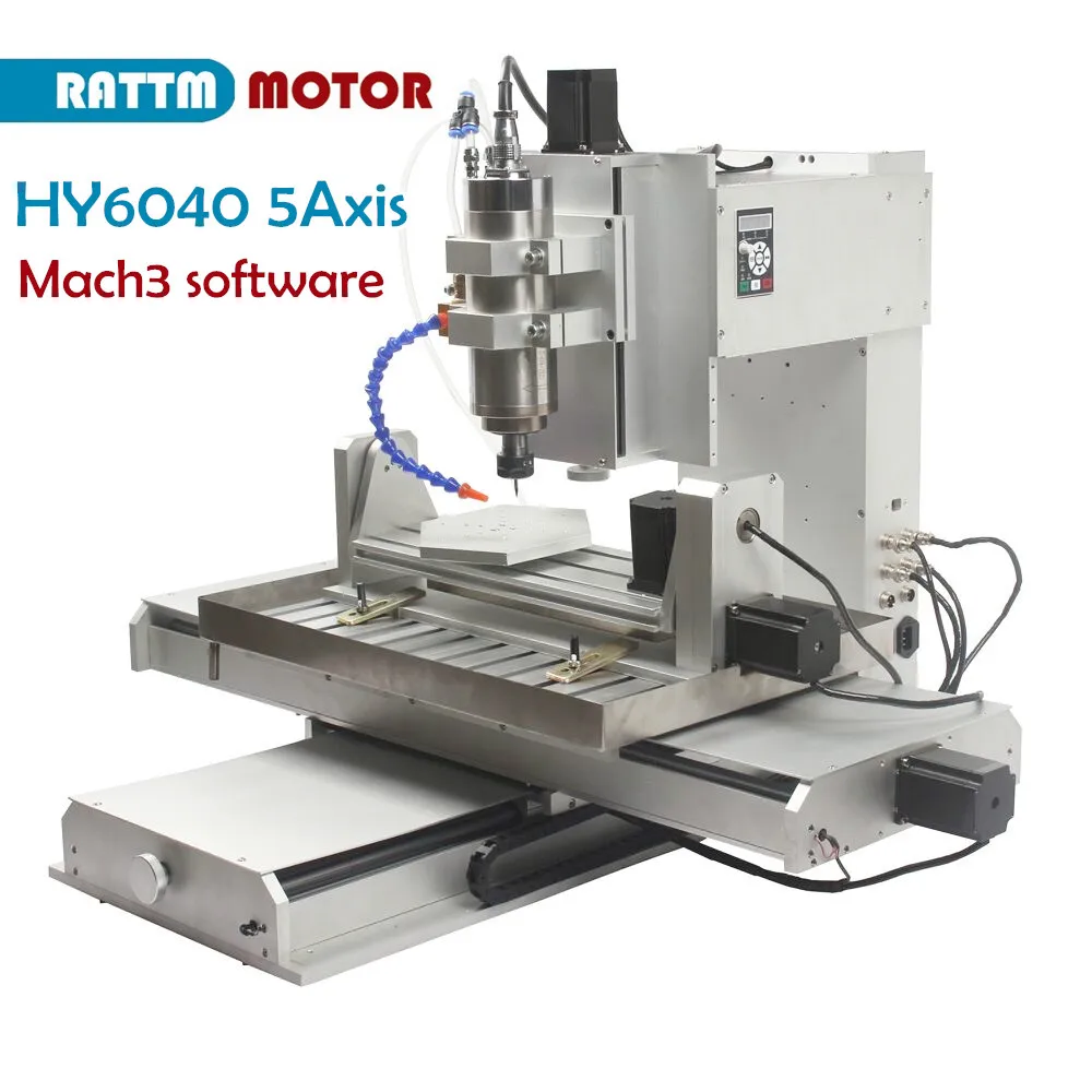 Rattm Motor Vertical High Cnc 6040 Porta Usb 2.2Kw 2200W 5 Assi Usb Mach3 Router Di Cnc Incisore Incisione Fresatrice Denocciolatrice