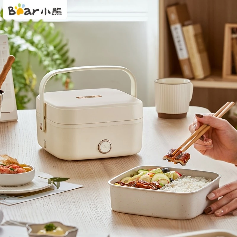 

Electric Lunch Box Water-free Portable Heated Lunch Box Plug-in Heat Preservation Non-stick Mini Rice Cooker Adult Lunch Box