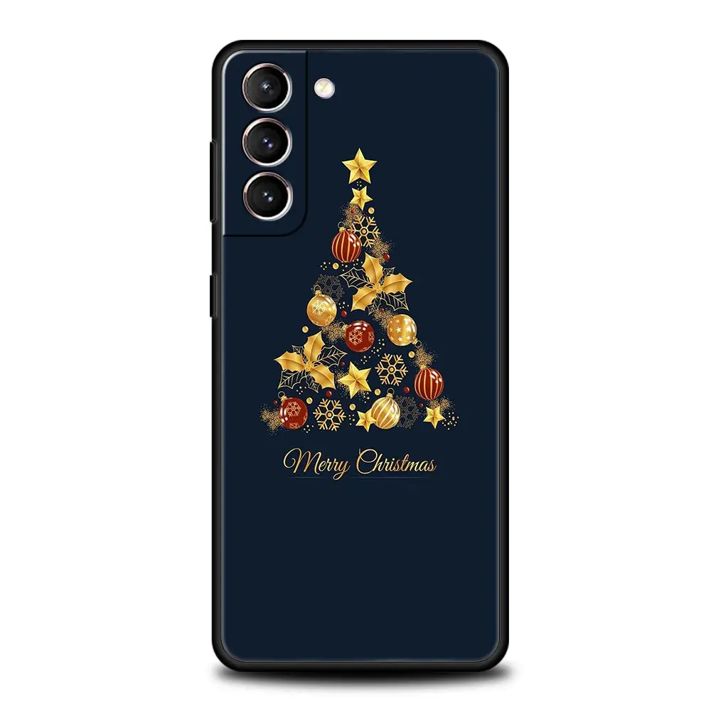 Festive Merry Christmas Tree Soft Silicone Phone Case