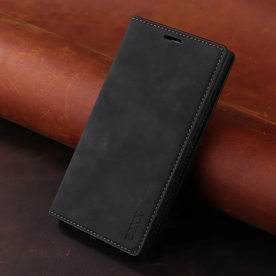 Wallet Skin Feel Flip Leather Phone Case