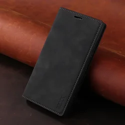 Wallet Skin Feel Flip Leather Phone Case - Galaxy S9 Plus (Black)