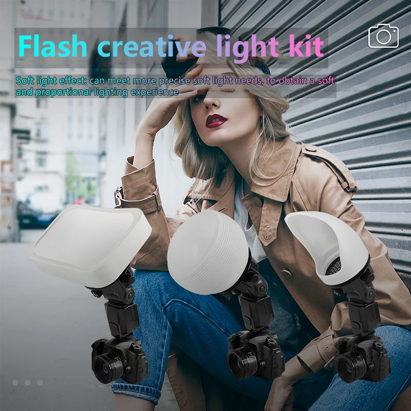 Flash Diffuser Dome Bounce Softbox for Godox V1 V850iii TT685 V860 YONGNUO YN600EX-RT II flash diffuser