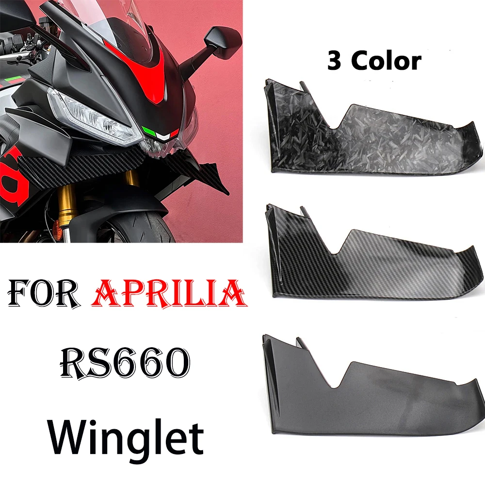 

For Aprilia RS660 Wind Wing Air Deflector Rs660 Winglet Aerodynamic Wing Kit Spoiler Accessories RS 660 Beak Cowl Cover Extender