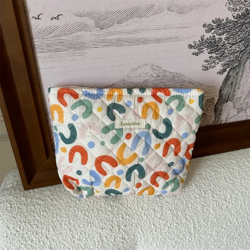 1 Pc Cartoon Baby Diaper Bag for Women Aesthetic Floral Bear Infant Baby Diaper Organizer Portrable Travel Baby Item Storage Bag