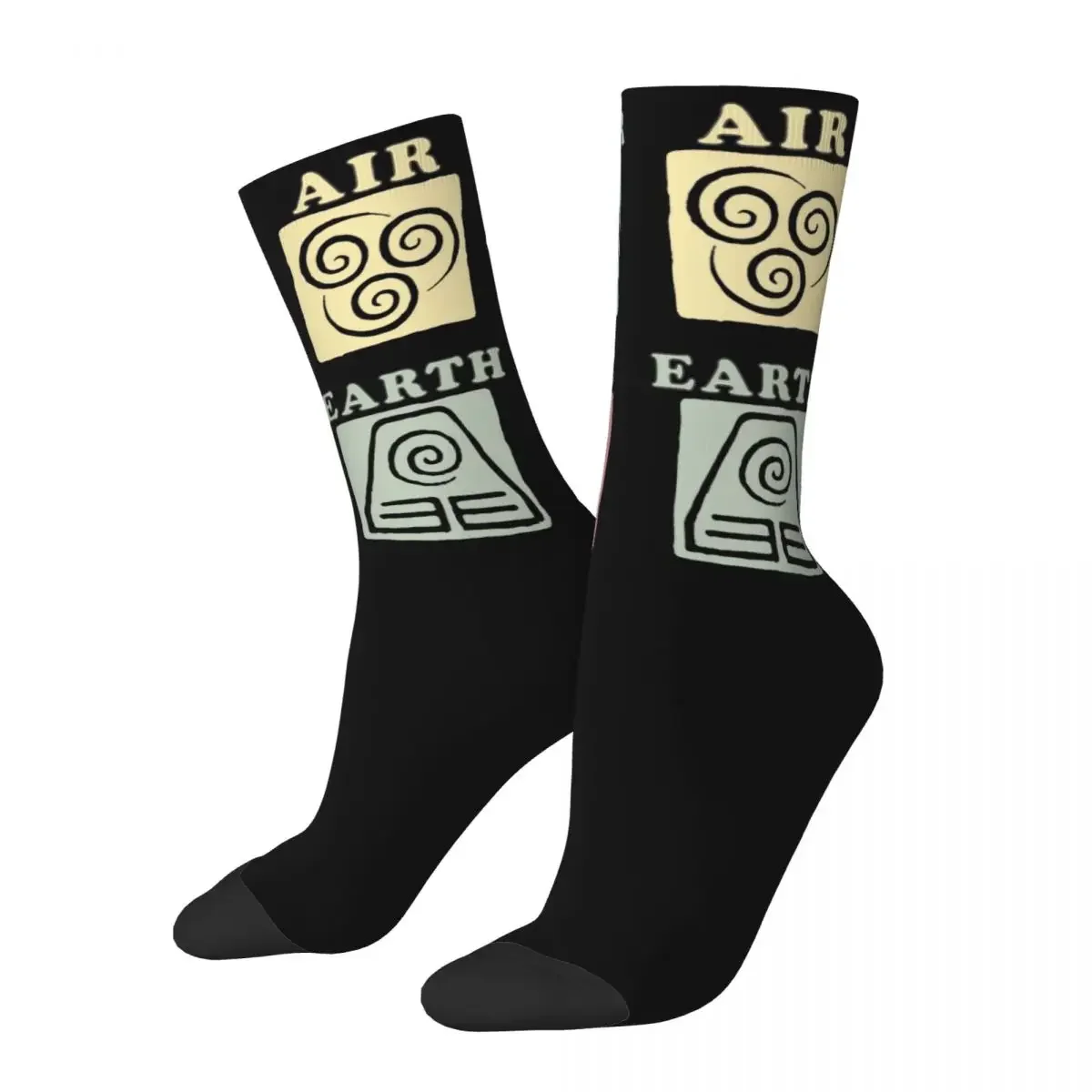 

Winter Warm Retro Unisex Avatar-The Last Airbender Natural Elements Box Up Sketch Socks Non-slip Soccer Socks