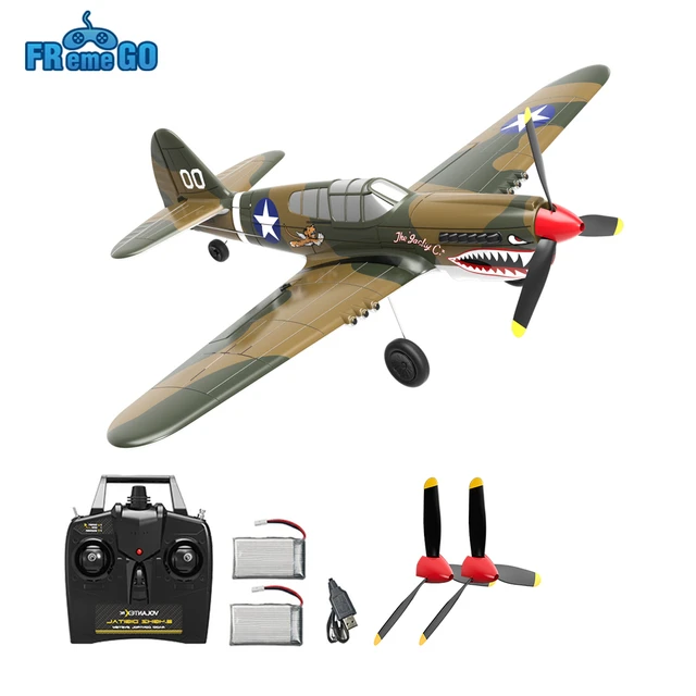 Avion RC P40 Fighter P-40 mm envergure 4CH 6 axes gyroscope One