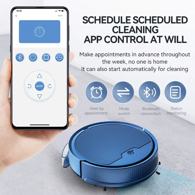RC Robot 3 In 1 Sweeping and Vacuuming Wireless Vacuum Cleaner Smart Sweeping Robot Home Sweeper Sweeping Robots For Home 5
