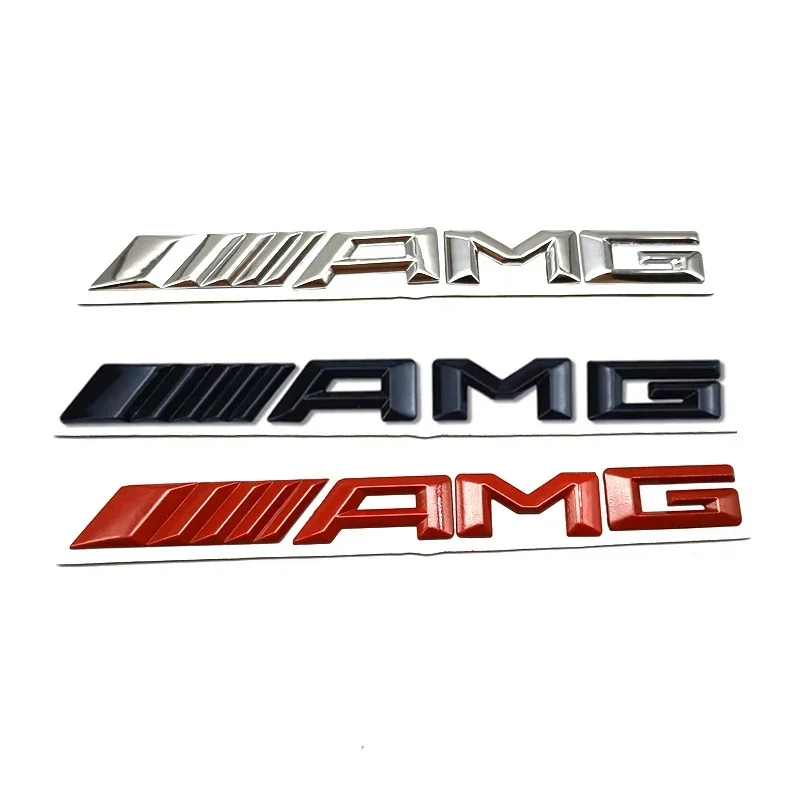 ABS 자동차 후면 문자 엠블럼 트렁크 스티커, 메르세데스 벤츠 AMG C E S GLE CLC 클래스 W204 W203 W205 W124 W221 W213 W212, 3D
