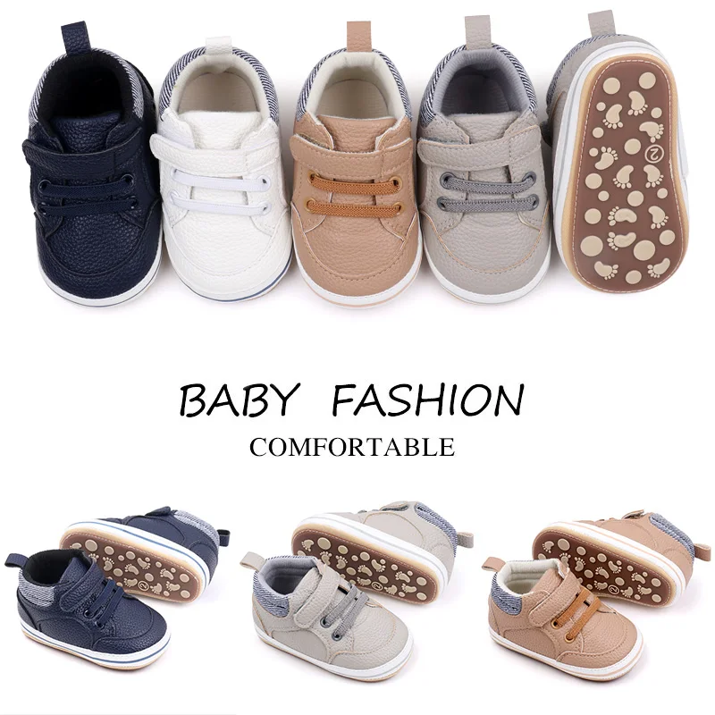 Baby Sneaker for Toddler 0-18 Months Soft PU and TPR Spring and Autumn Warm and Soft Toddler First Step Shoes 2023 Baby Fashion