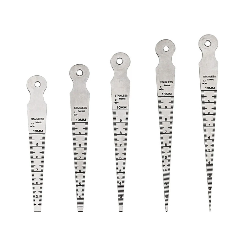 

Welding Taper Feeler Gauge Rulers Hole Inspection Tool 10mm Measurement Tool
