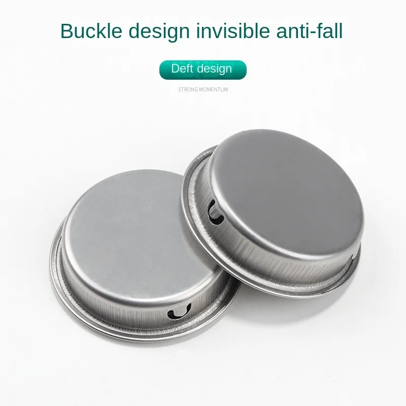 Stainless Steel Circular Recessed Sliding Door Handles Set Round Flush Finger Pulls Cabinets Dressers Drawers Wardrobes 6Pcs door handles cabinet handles