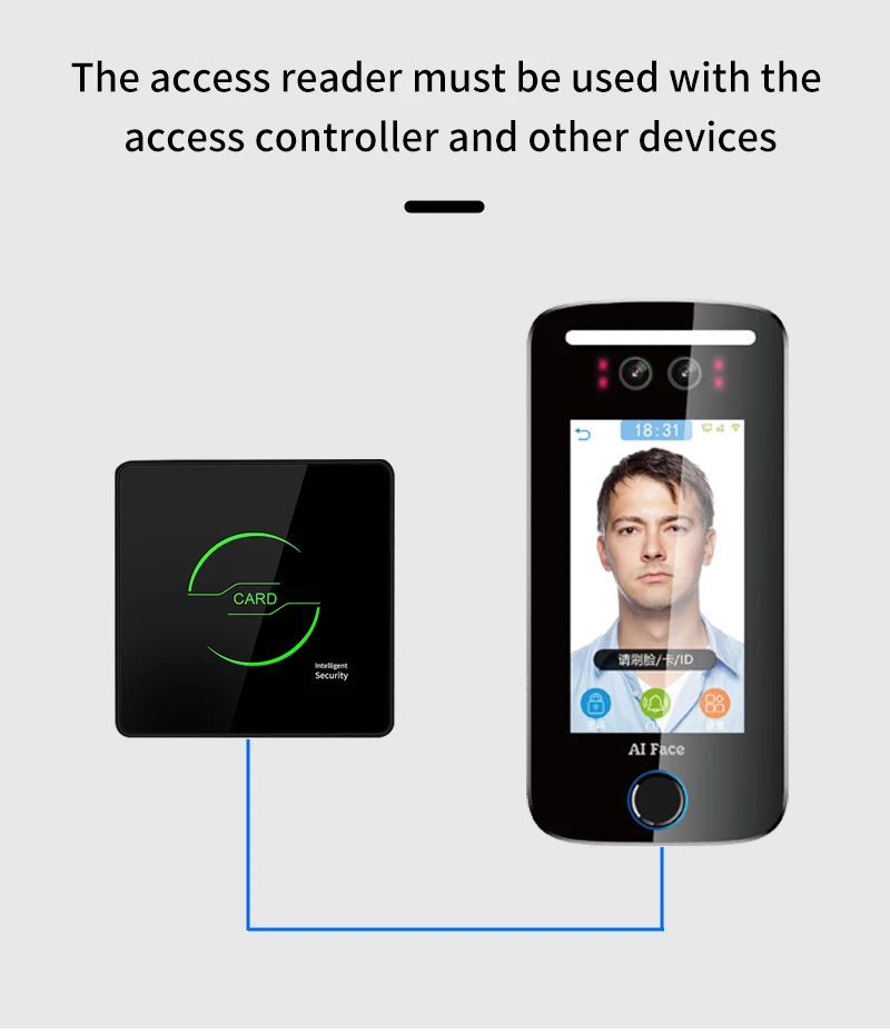 T886R Metal RFID Card 125Khz Proximity Card Access Control Slave Reader Wiegand