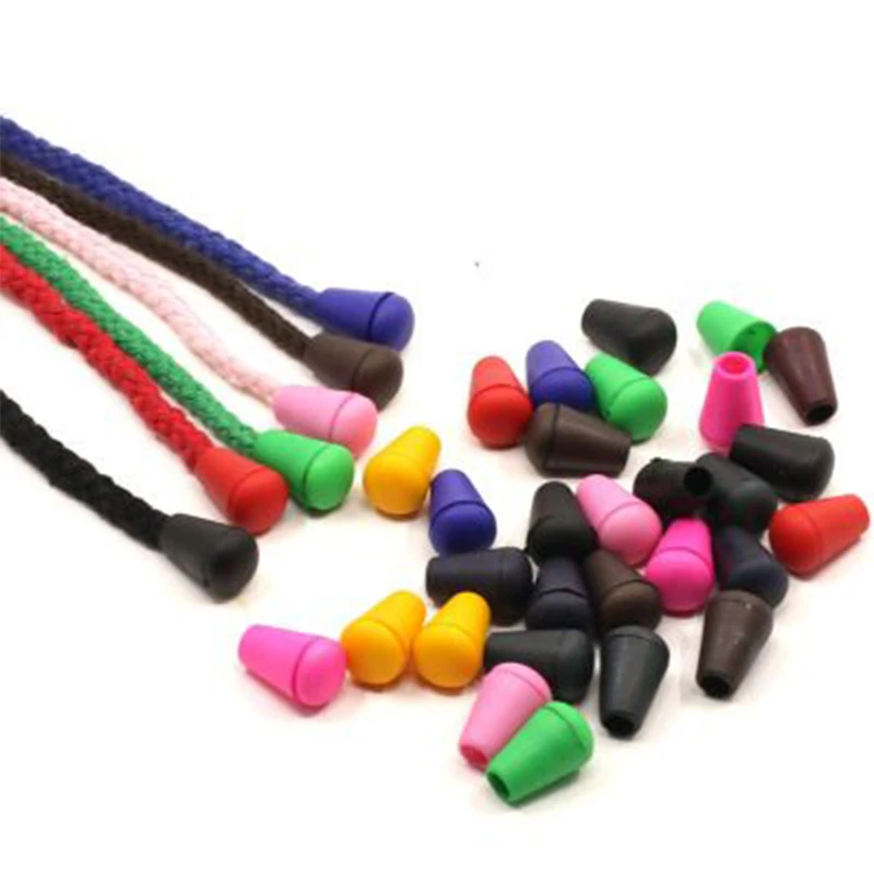 Detachable Stopper Cord Lock Stopper Cord Stopper Cord End Tip Cord End Lock Cord Lock 20pcs DIY Cord Ends Bell Stopper Colorful Plastic Toggle Clip For Paracord Clothes Bag Sportswear Shoes