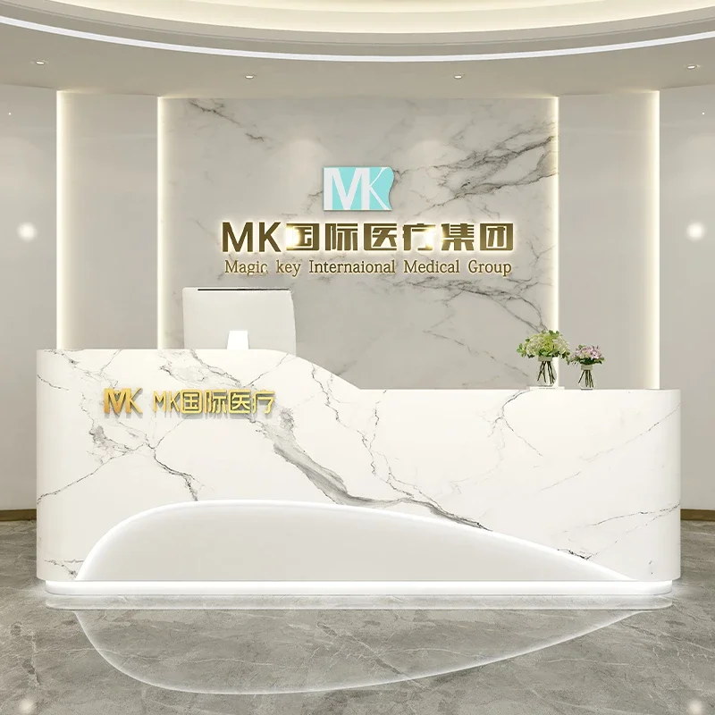 

Cashier Company Front Desk Arc Clothing Shop Bar Counter Simple Beauty Salon Reception Desk