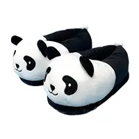 Adult Unisex Cartoon Panda Slippers Cute Plush Slippers Winter Indoor Warm Funny One Size for Indoor Bedroom Shoes Home Slippers - Image 2