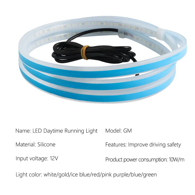 Car DRL Led Light Strip Flexible Daytime Running Light Strip for Car Hood Universal Decoration Lamp led strip lights led car lights led lights led light strip led car decorative lights led car decoration lamp