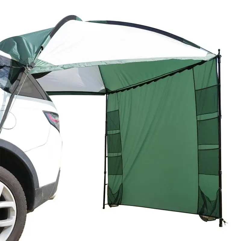 

Car Awning Tailgate Tent SUV Shelter Shade Camping Side Car Roof Top Tent Waterproof Auto Tail Tent Rainproof Rear Canopy Tent