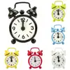 Mini Alarm Clock Electronic Round Number Double Bell Desk Table Digital Quartz Clock Home Decoration Retro Portable Cute Durable 1