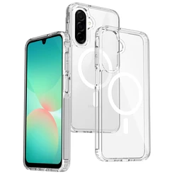 Magnetic Magsafe Wireless Charging Clear Hybrid Hard Cover Case for Galaxy A36 4G