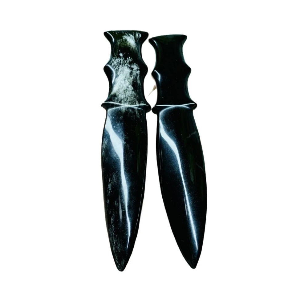 縄文ナイフ　模写　石器　黒曜石サンプル　　222 鹿角黒曜石ナイフ ー 三宝堂オンラインショップ