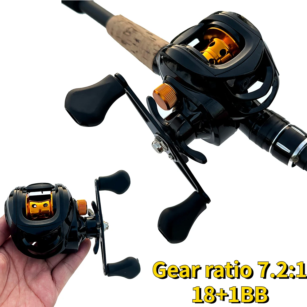 

Baitcasting Reel 7.2:1 8KG Max Drag Fishing Reel for Bass in Ocean Environment Casting Reels Spinning Wheel Fishing Accessories
