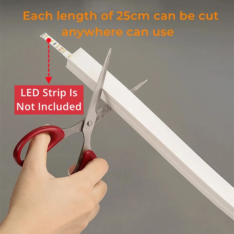 LED Strip Light Flexible Neon Silicon Tube Profiles Housing 1-5M/pcs Recessed Waterproof IP67 Outdoor Decor