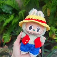 17cm Labubu Doll Outfits Designer Lufff Labubu Doll Clothes Anime Plush Toys Clothes Labubu Clothe Doll Accessories girl 1
