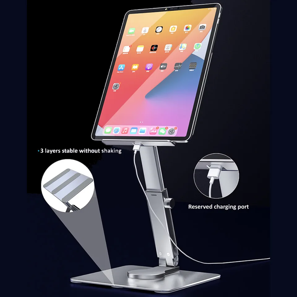 Tablet Stands For iPad Pro iPhone Xiaomi Huawei Samsung Honor Phone  Adjustable Foldable Height Angle Phone Soporte Tablet Holder - AliExpress