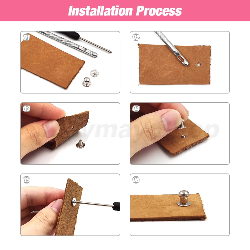 Round Ball Head Post Studs Brass Buttons Chicago Screwback Nail Rivet 5-10pcs Leather Bag Craft Hardware DIY Accessories Buckles metal rivets copper rivets metal studs leather rivets metal brads