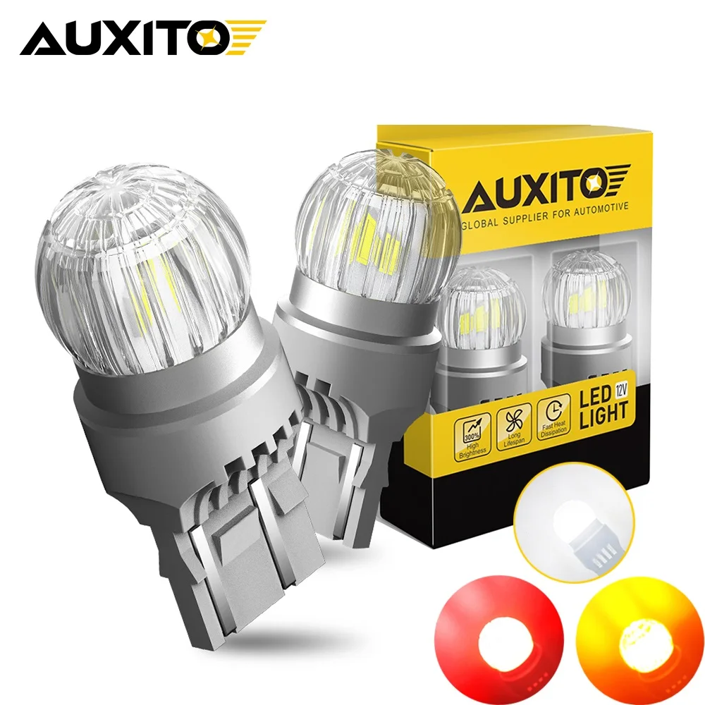 

Светодиодная лампа AUXITO WY21W W21/5W W21W для автомобилей Passat B6 B8 Peugeot 7443 7440 Mini Cooper Honda Civic, 2 шт., 206, 208