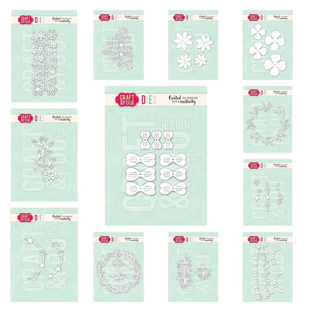 Description Picture 3 of item2024 New Cuts Dies Christmas Snowflakes Set Die Flowers Ice Cup Round Snowflakes Window Die DIY Scrapbooking Holiday Card Making