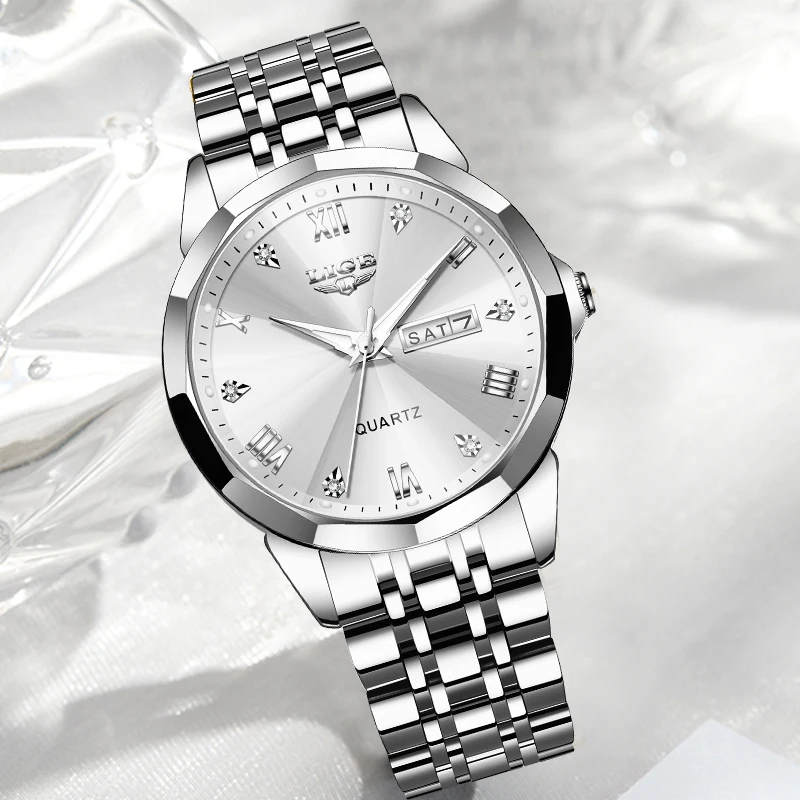 LIGE Top Fashion Women Watches Ladies Luxury Creative Steel Women Bracelet Watches Female Quartz Waterproof Watch Gift women watches,electronic watch