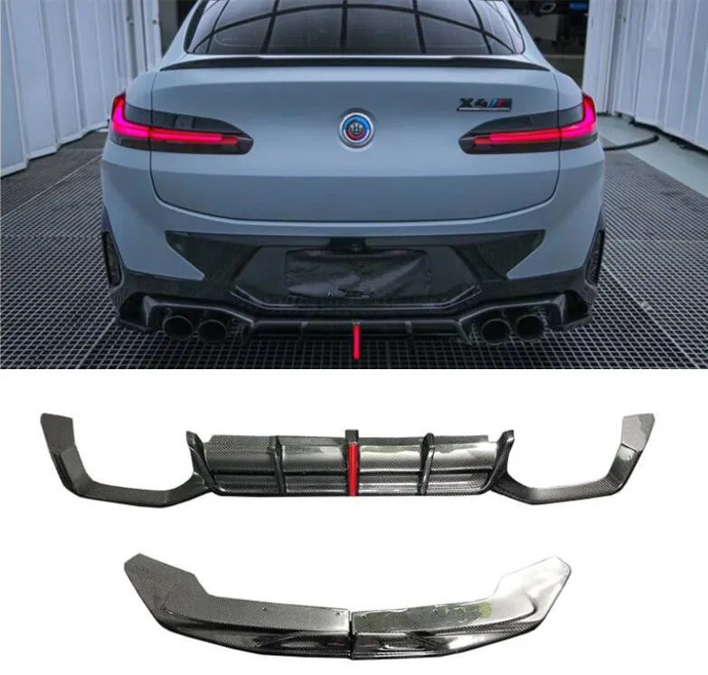 

Rear Bumper Diffuser For BMW F97 X3M F98 X4M LCi 2022 2023 2024 Trunk Door Lip Spoiler Forge Carbon Fiber