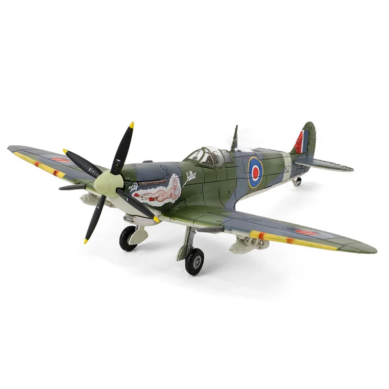 

1/72 Scale FOV British Spitfire MK210 Aircraft With An Art Nose Belt Engine Inside The Composition Model Collection Toys Gifts
