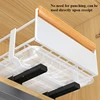 1PC Kitchen No Installation Pull-out Basket, Cabinet Pull-out Bowl Basket, Dish Storage Rack, Drawer Style Layered Storage Rack 3