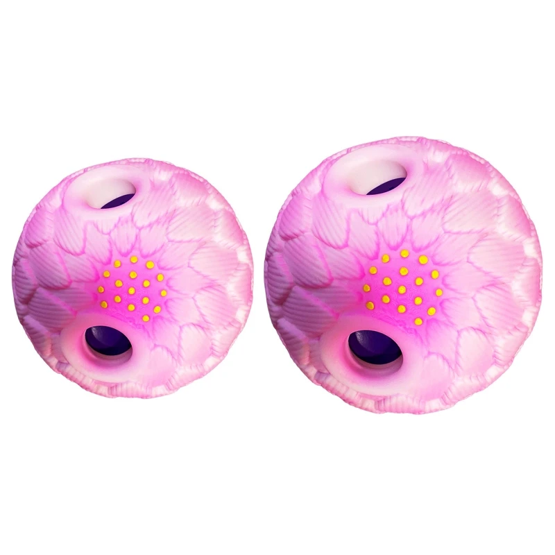 Dog Toy Soft Chirping Ball Built-In Puppy Hole Interactive Kickers Toys Puppy Toys For Kitten Exercise Pink