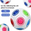 Magic Rainbow Puzzle Ball Cube Speed Ball Fun Stress Reliever Fidget Ball Toy Christmas Stocking Stuffers for Kids And Adults 6