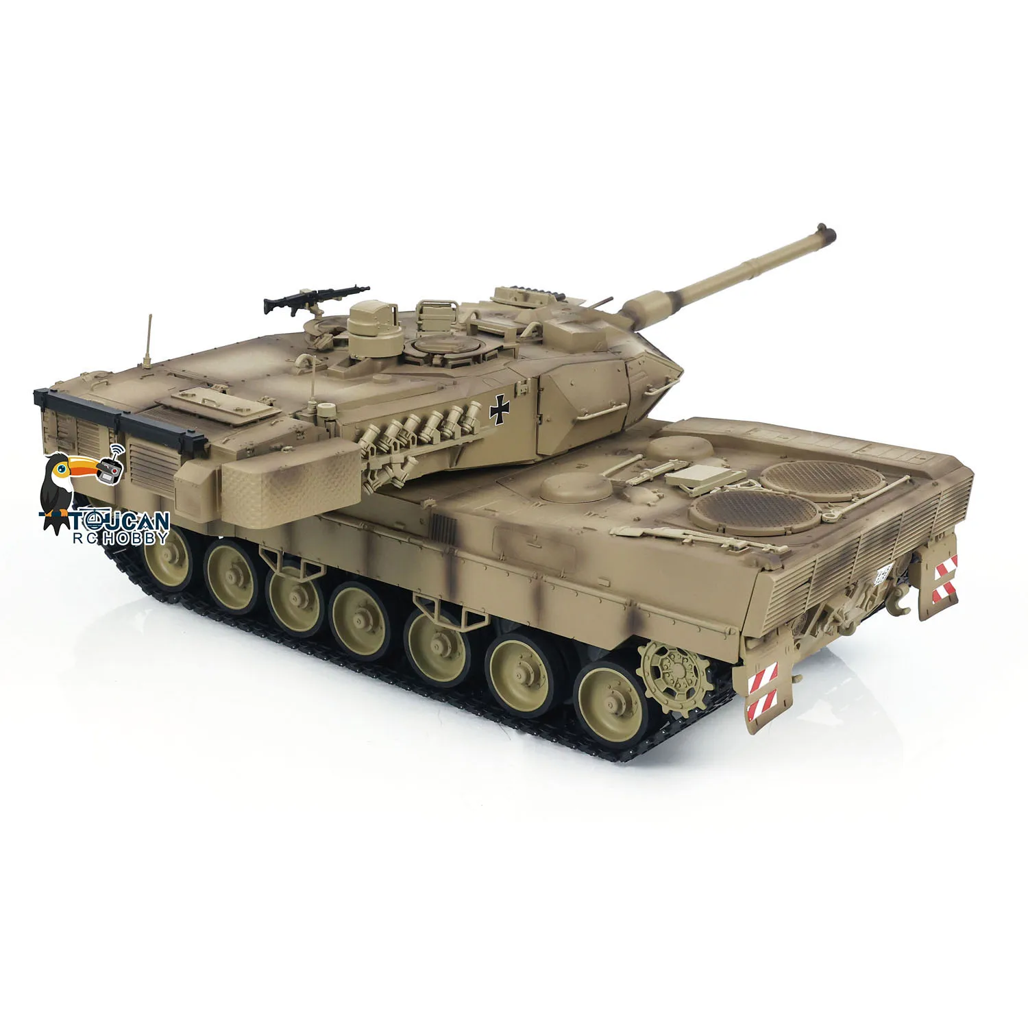 German Leopard2A7 Tongde 1/16 RC Tank Infrared Battle BB Tanks Model Electric Tank Barrel Recoil Smoking Light Sound Toy TH23299 4