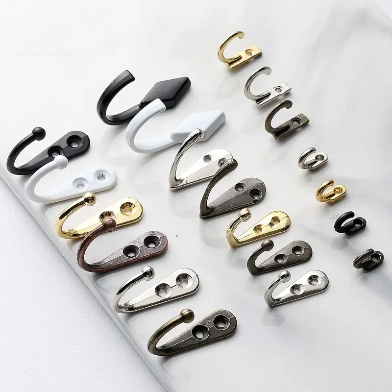 1/5PC Mini Hook Alloy Single Hanging Hand Ornament Small Hook Sample Hook Retro Modern Hooks 4