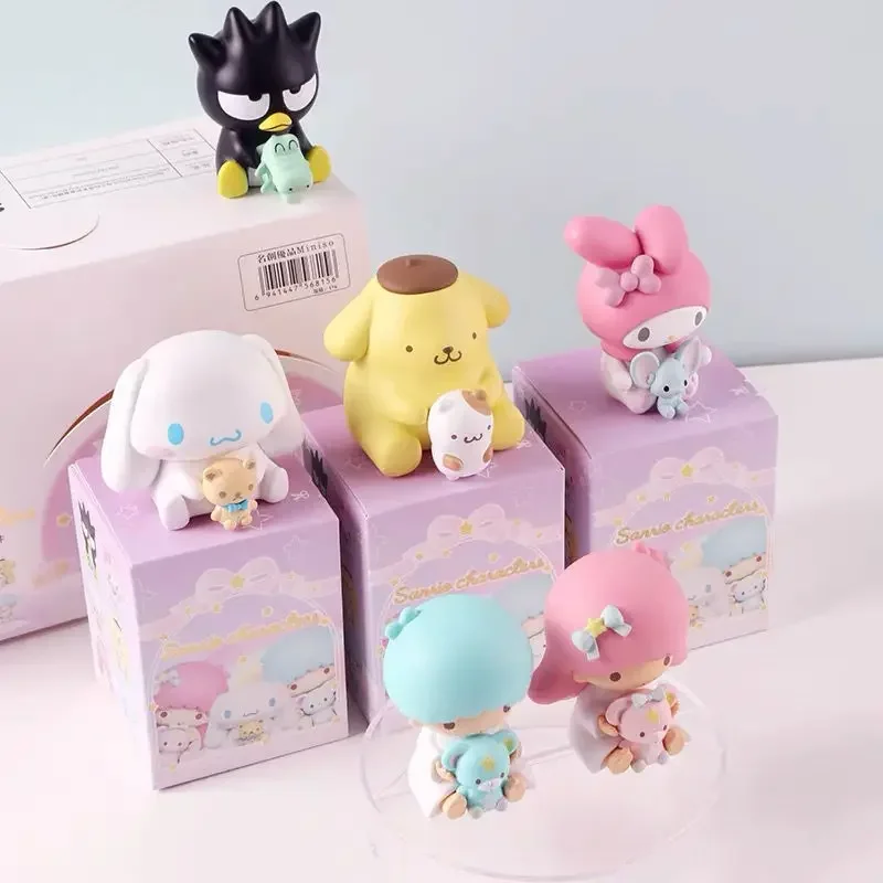 

Sanrioed Kawaii Anime Cartoon series Pom Pom Purin Little twin star Cinnamoroll Creative cute girl ornaments doll holiday gift
