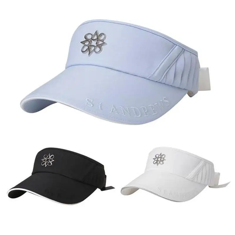 ST ANDREWS 2024 New Women's Golf Cap Outdoor Sports Sunscreen, UV Protection, Sunshade, Headless Hat 3