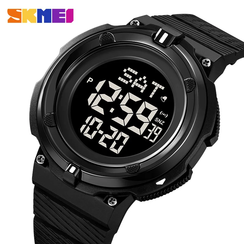 SKMEI Military LED Digital Watch For Men Dual Time Chrono Date Alarm Week Men's Wristwatches Waterproof Male Clock Reloj Hombre casio world time alarm digital ae 1200whb 3bv ae1200whb 3bv мужские часы