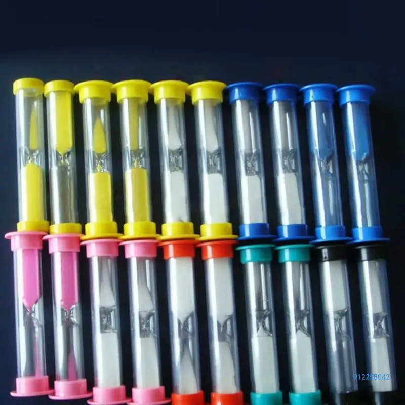 Sand Meter 30 Seconds/1 Minute/2 Minutes/3 Minutes/5 Minutes/10 Minutes Plastic Sand Timer Small Clock Hourglass Clocks 5
