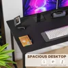 47 inch Computer Desk Gaming Desk Multi-Function Writing Table Student Art Modren Simple Style PC Wood & Metal Desk Workstation 4