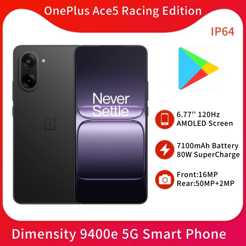 Chinese Version OnePlus Ace5 Racing Edition Dimensity 9400e 6.77'' AMOLED 120Hz 7100mAh Super80W Charge 50MP NFC ColorOS 15.0